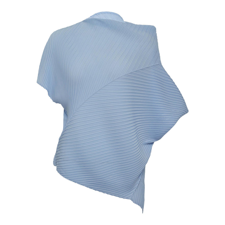 Club21 - ISSEY MIYAKE - Soft Fold Pleats Pleated Top - PLEATED TOPS - Light Blue