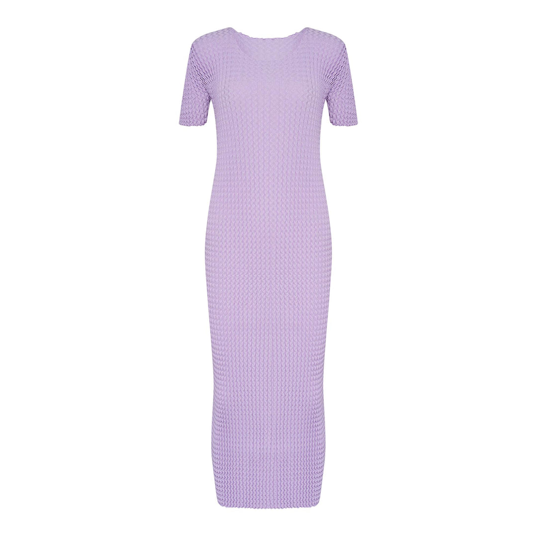 Club21 - ISSEY MIYAKE - Spongy-46 Knit Dress - KNIT DRESSES - Light Purple