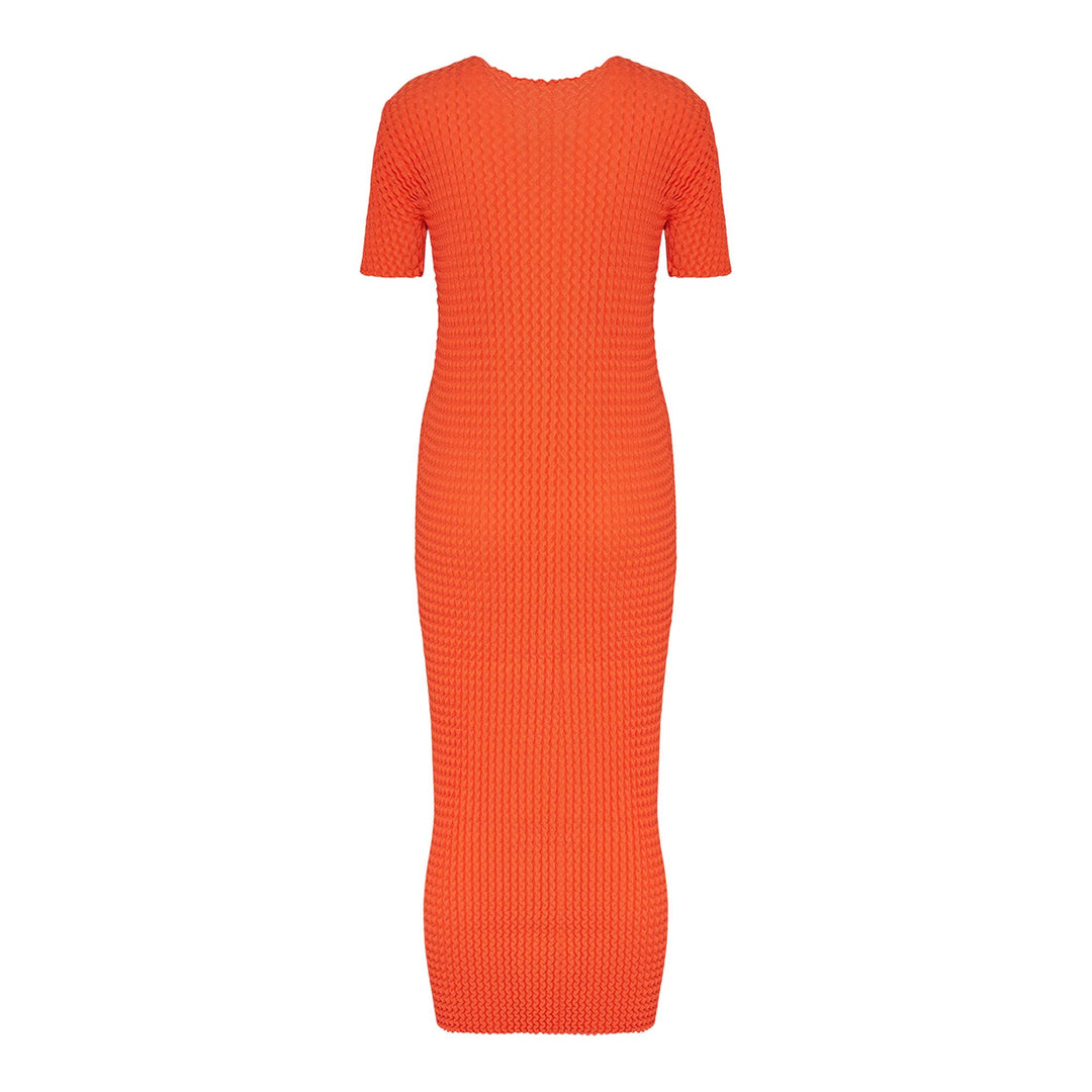 Club21 - ISSEY MIYAKE - Spongy-46 Knit Dress - KNIT DRESSES - Orange