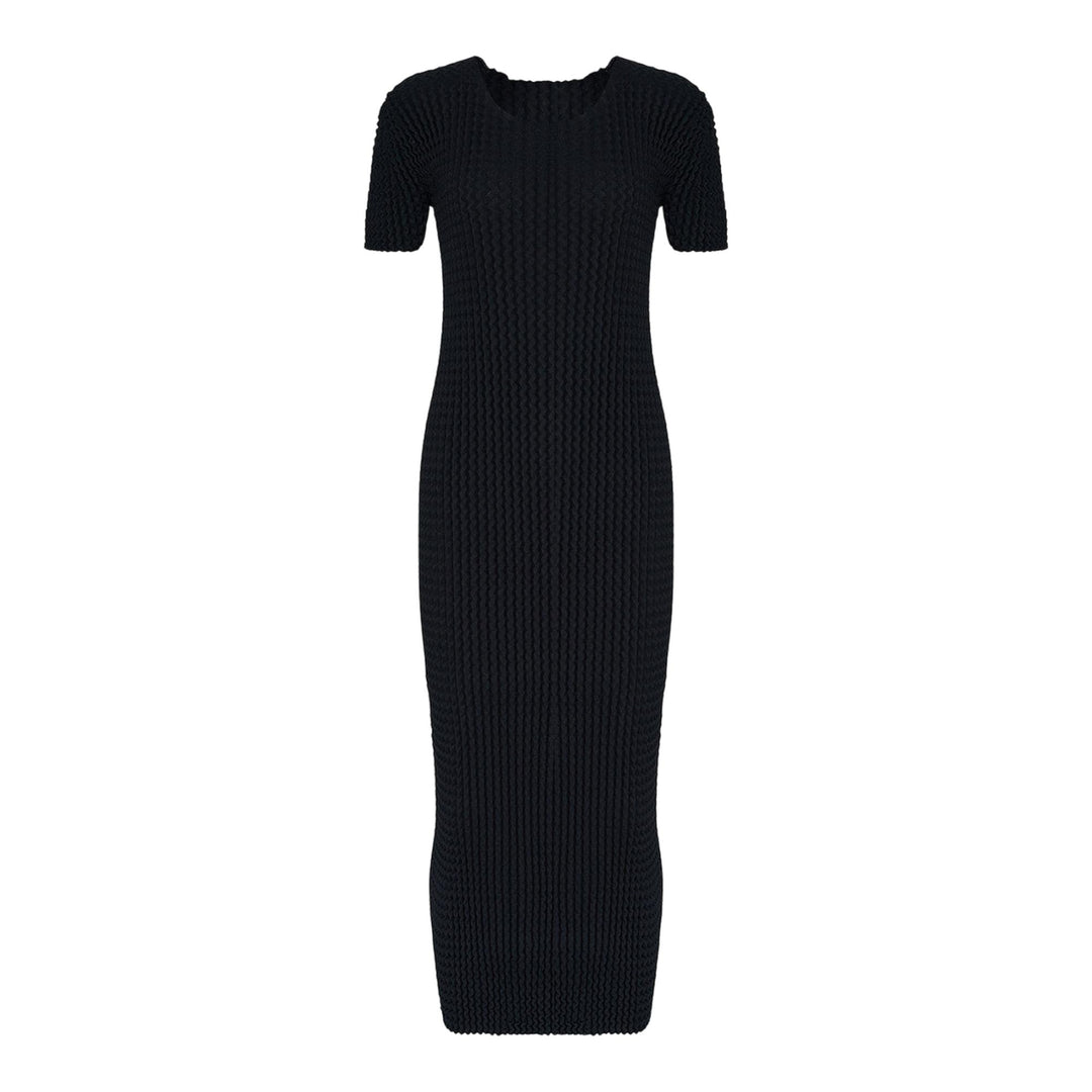 Club21 - ISSEY MIYAKE - Spongy Bk-46 Knit Dress - KNIT DRESSES - Black