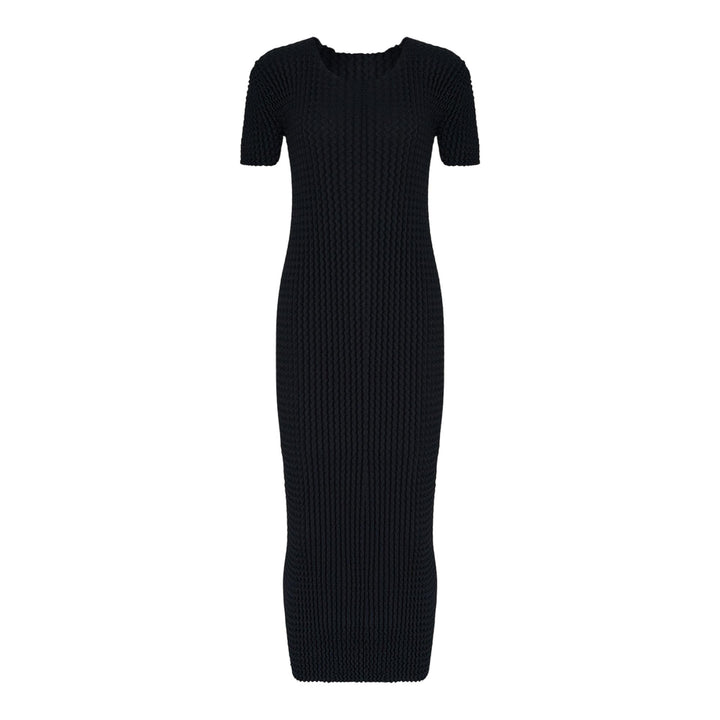 Club21 - ISSEY MIYAKE - Spongy Bk-46 Knit Dress - KNIT DRESSES - Black