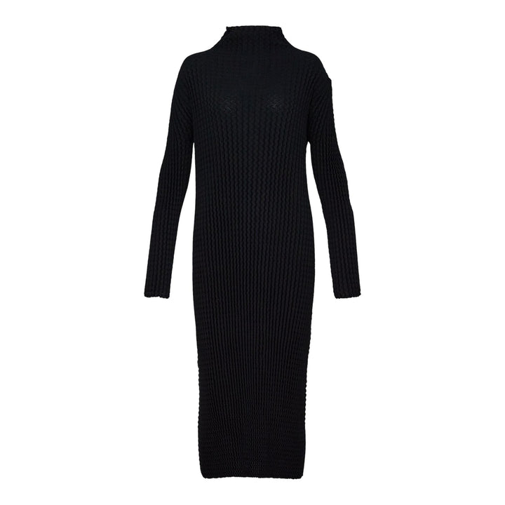 Club21 - ISSEY MIYAKE - Spongy Bk-48 Knit Dresses - KNIT DRESSES - Black