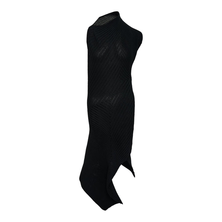 Club21 - ISSEY MIYAKE - Subdued Knit Dress - KNIT DRESSES - Black