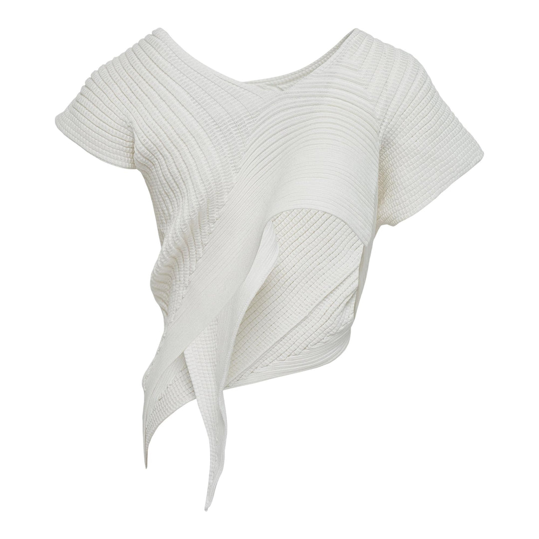 Club21 - ISSEY MIYAKE - Subdued Sweater - SWEATERS - Washi White