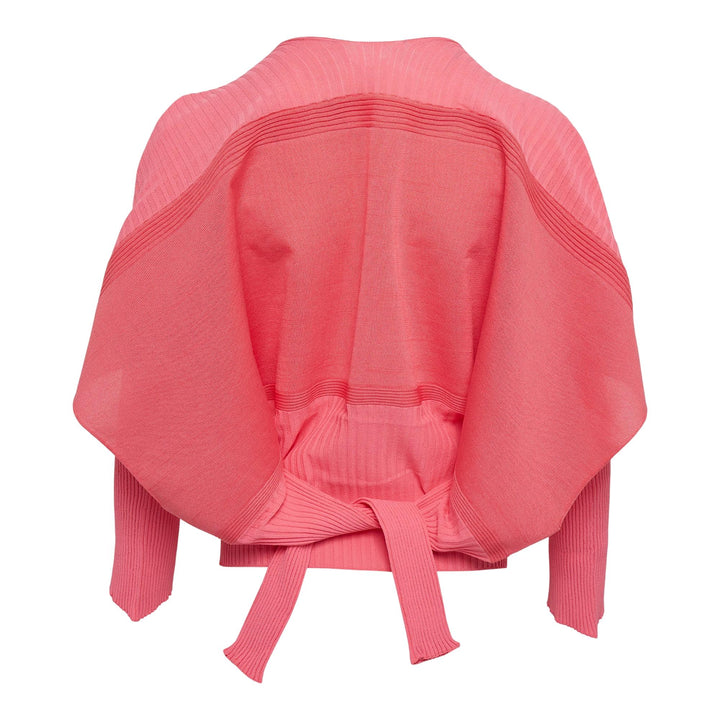 Club21 - ISSEY MIYAKE - Thin And Thick Knit Top - KNIT TOPS - Coral
