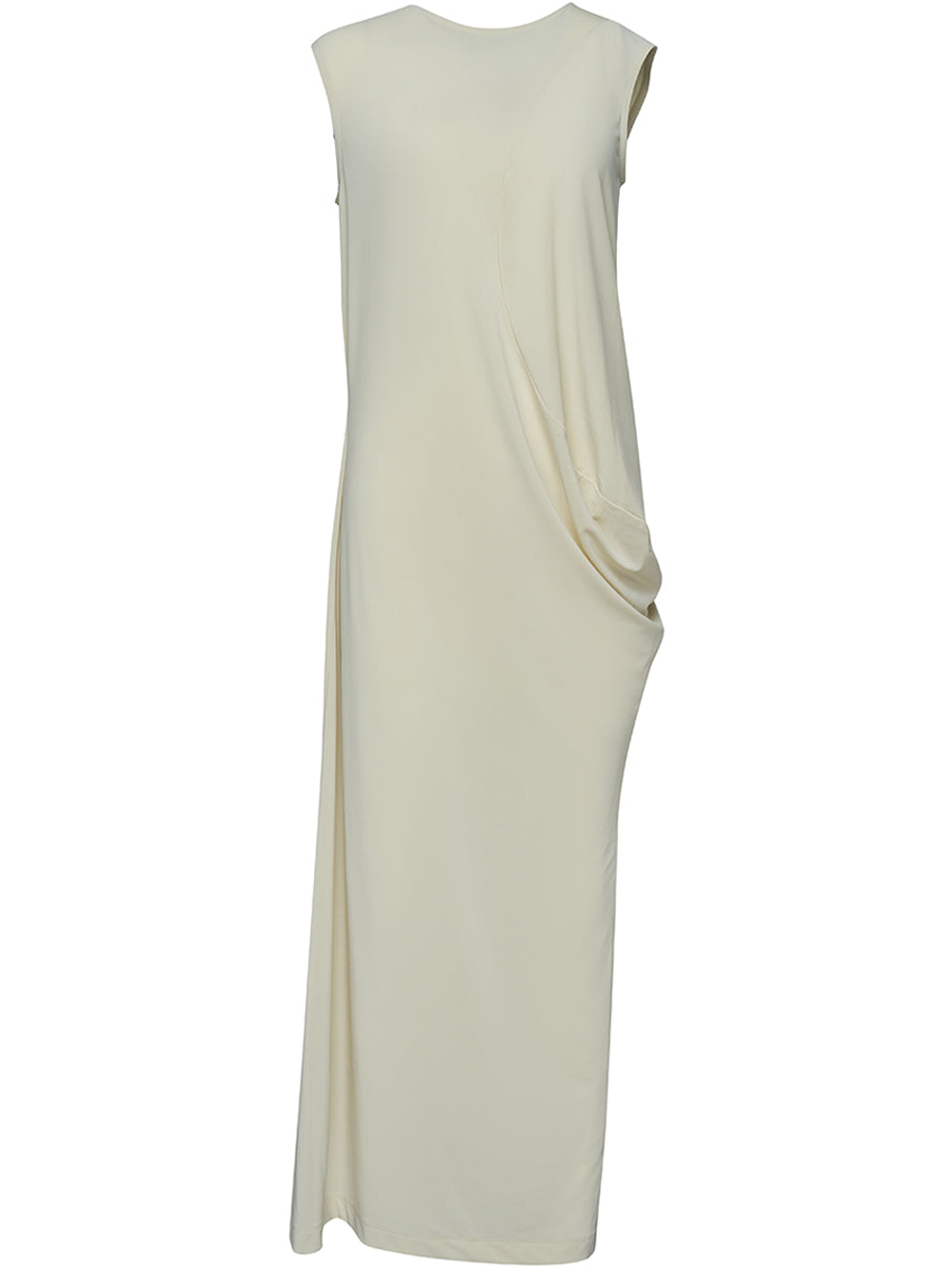 Issey Miyake Drape Jersey 36 Dress Ivory 1