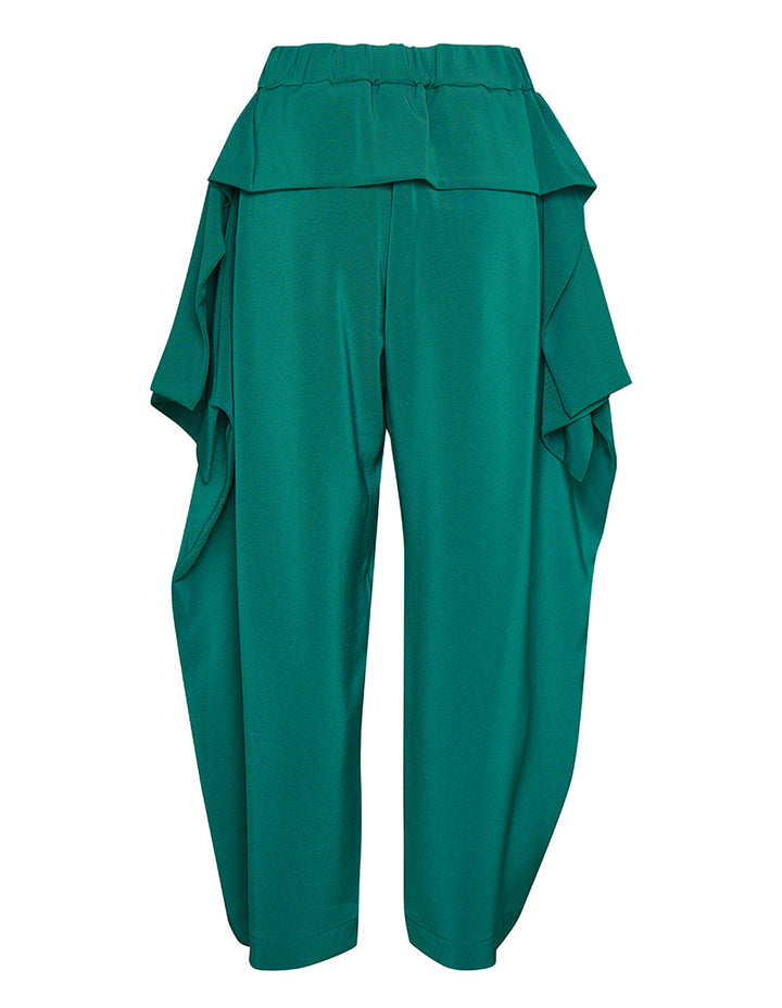 Issey Miyake Square One Solid Pants Green 2