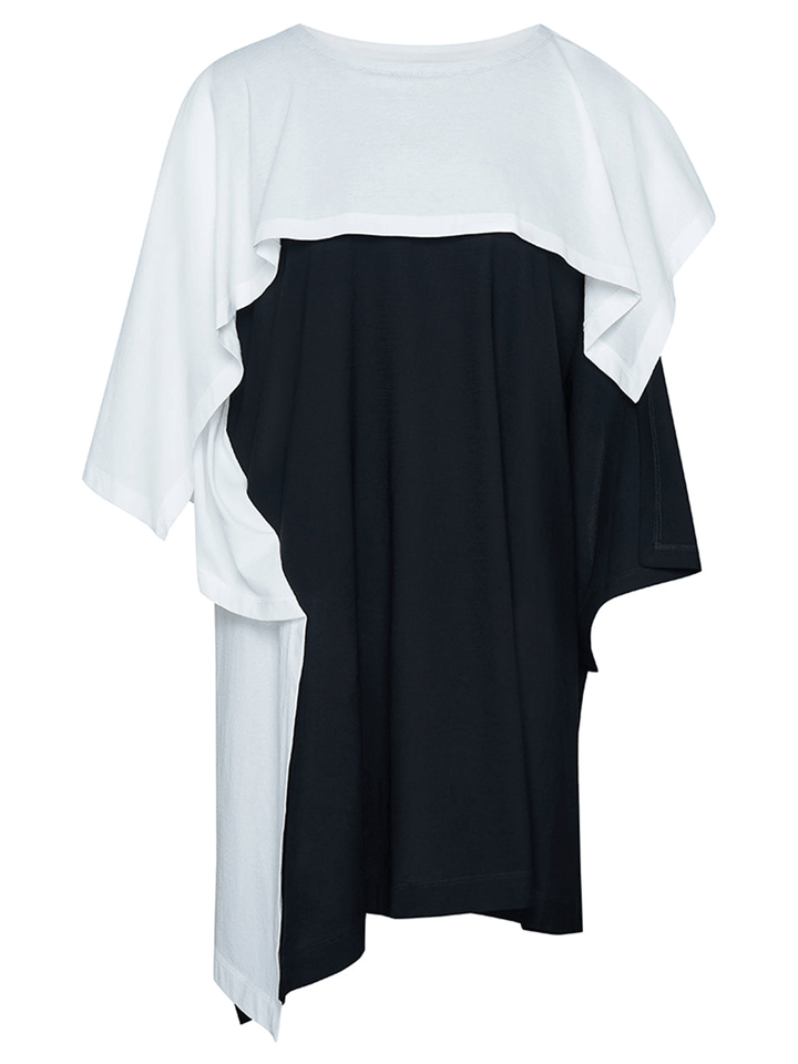 Issey Miyake Square One-T Dress Black White 1