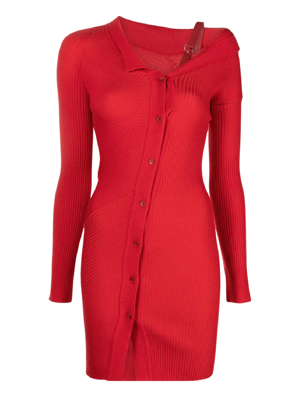 JACQUEMUS-La-Robe-Maille-Colin-Red-1