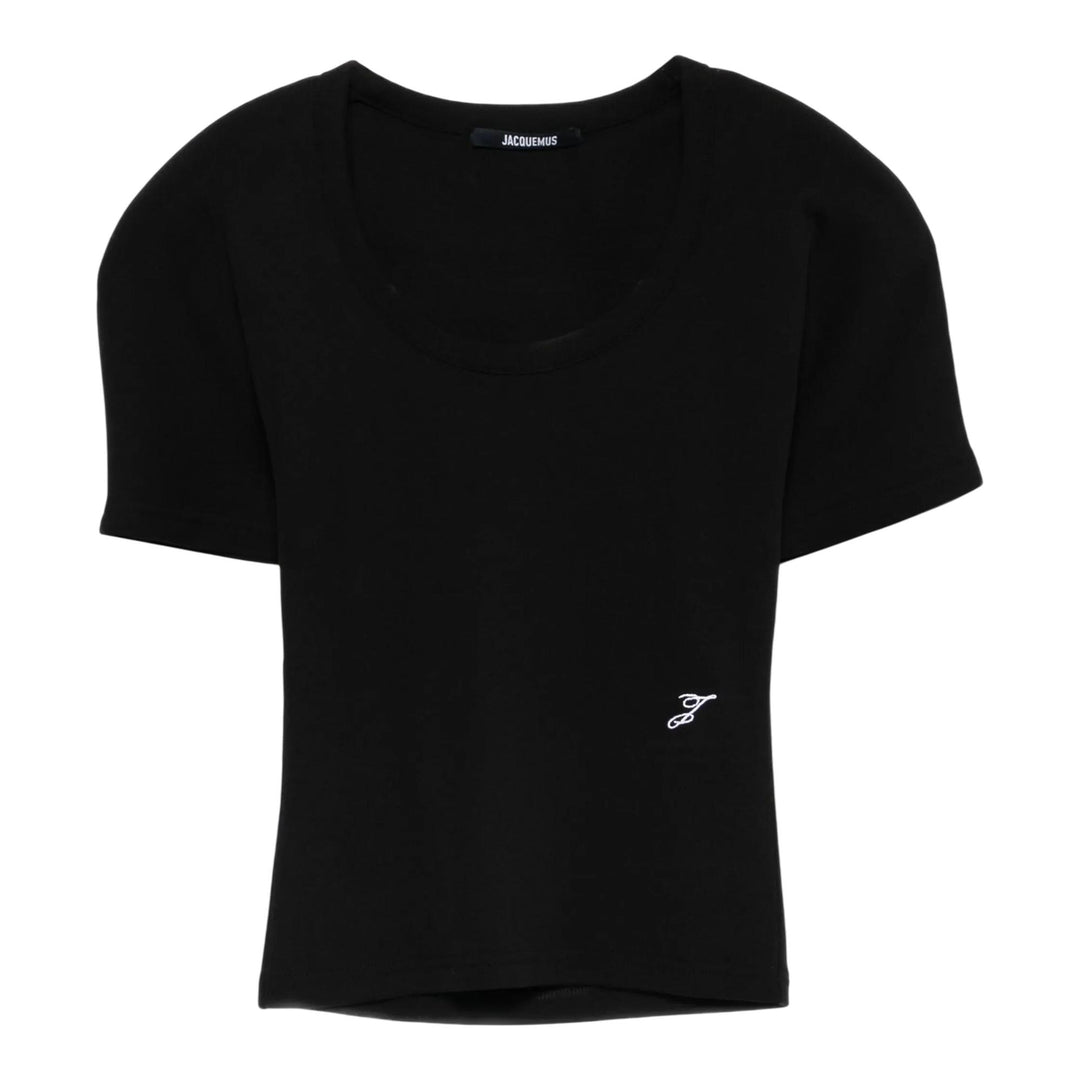 Club21 - JACQUEMUS - Le T-Shirt Gros Grain Manches Courtes - TEES - Black