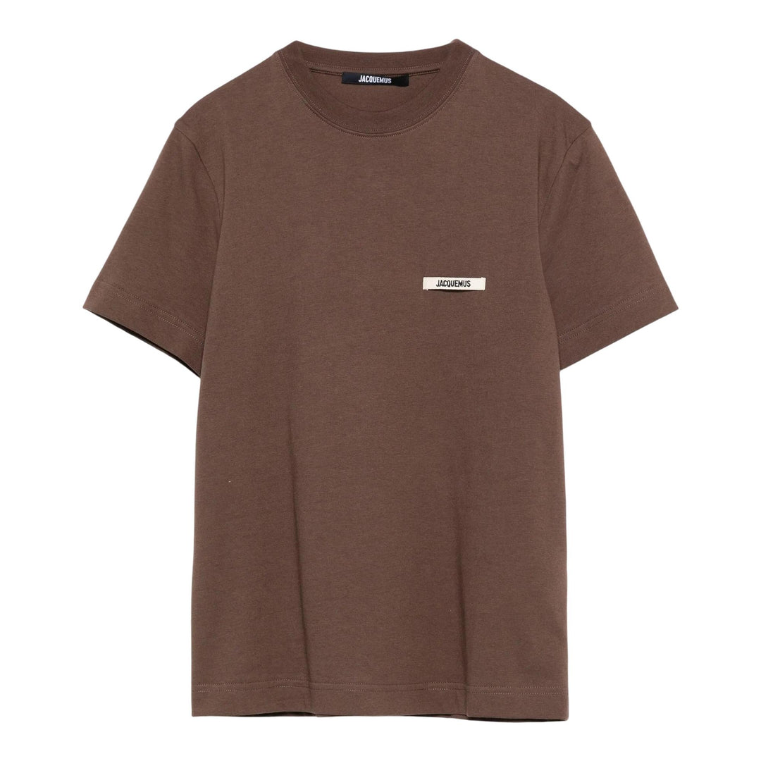Club21 - JACQUEMUS - Le T-Shirt Gros Grain Manches Courtes - TEES - Brown