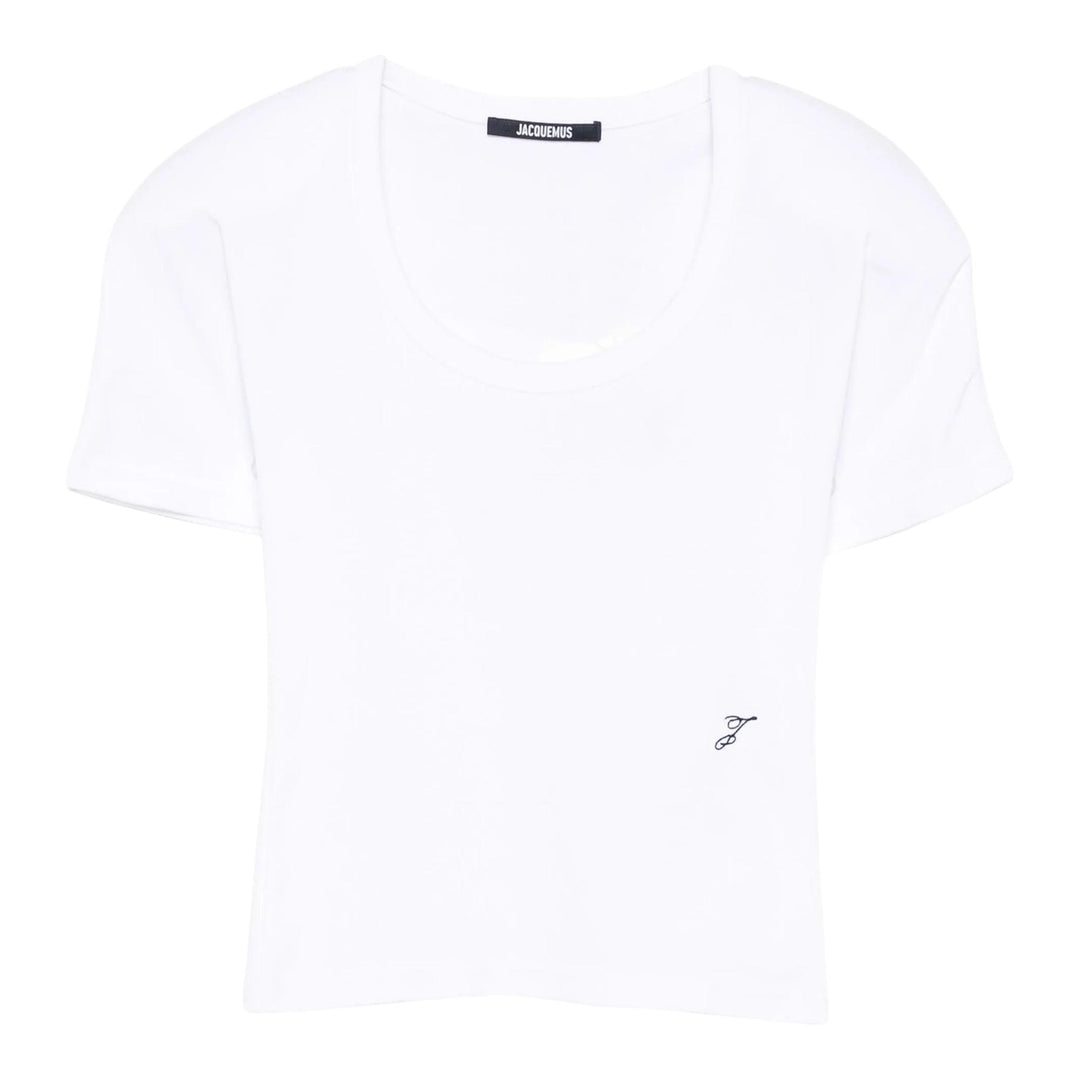 Club21 - JACQUEMUS - Le T-Shirt Gros Grain Manches Courtes - TEES - White