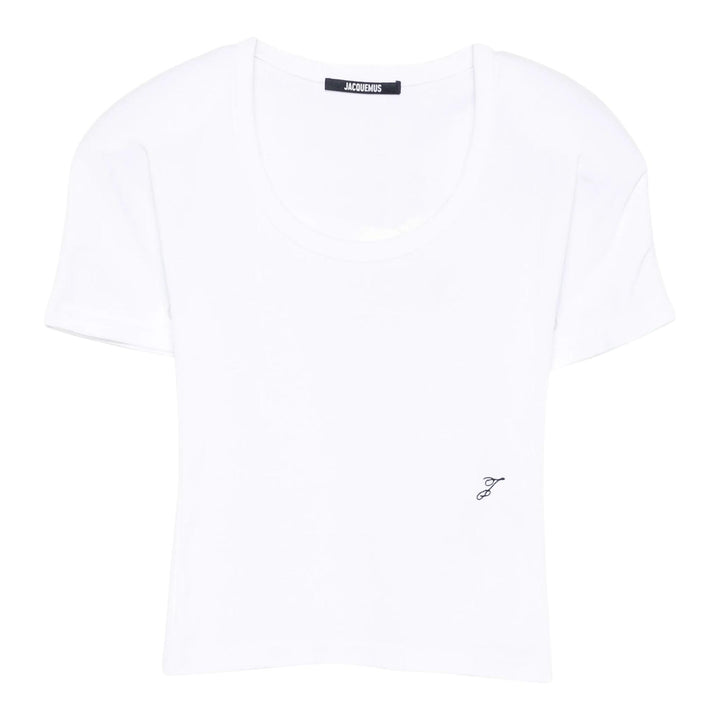 Club21 - JACQUEMUS - Le T-Shirt Gros Grain Manches Courtes - TEES - White