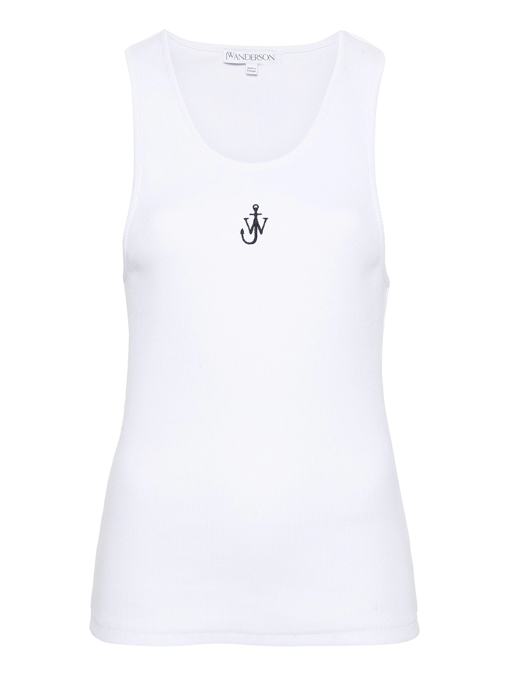 JW-Anderson-Anchor-Embroidery-Tank-Top-White-1