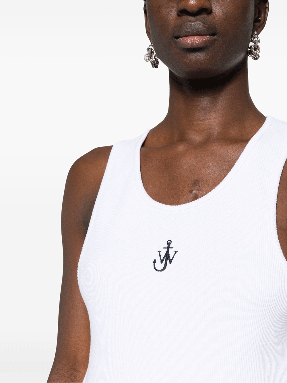 JW-Anderson-Anchor-Embroidery-Tank-Top-White-5