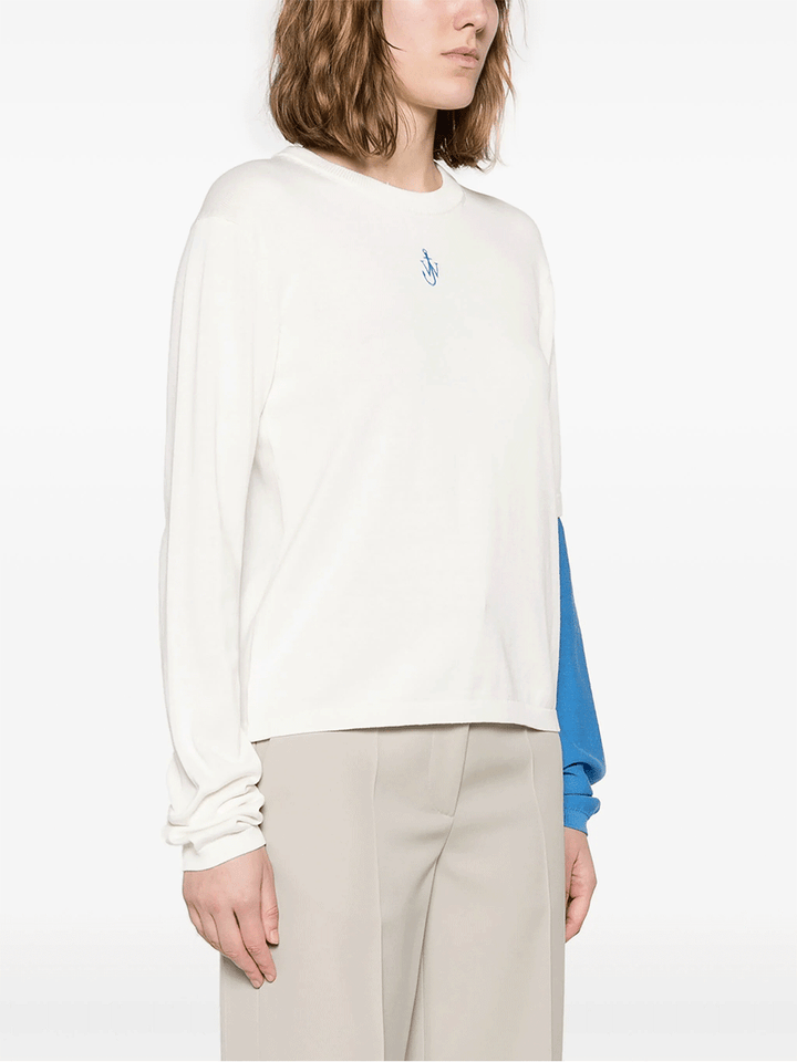 JW-Anderson-Contrast-Sleeve-Jumper-White-3