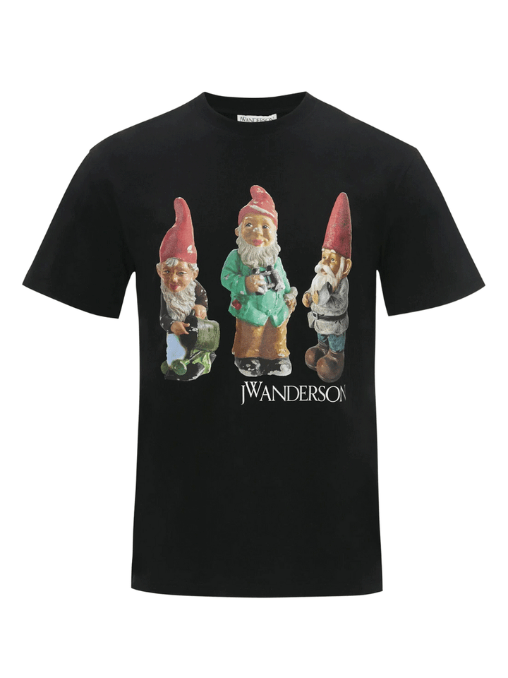 JW-Anderson-Gnome-Trio-T-Shirt-Black-1