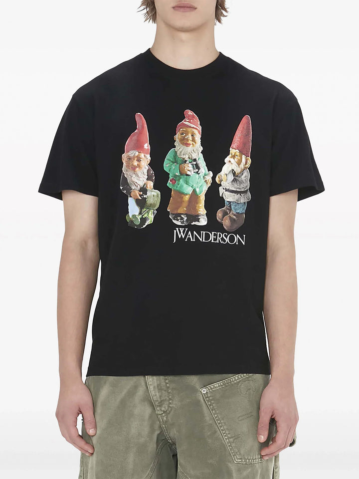 JW-Anderson-Gnome-Trio-T-Shirt-Black-3