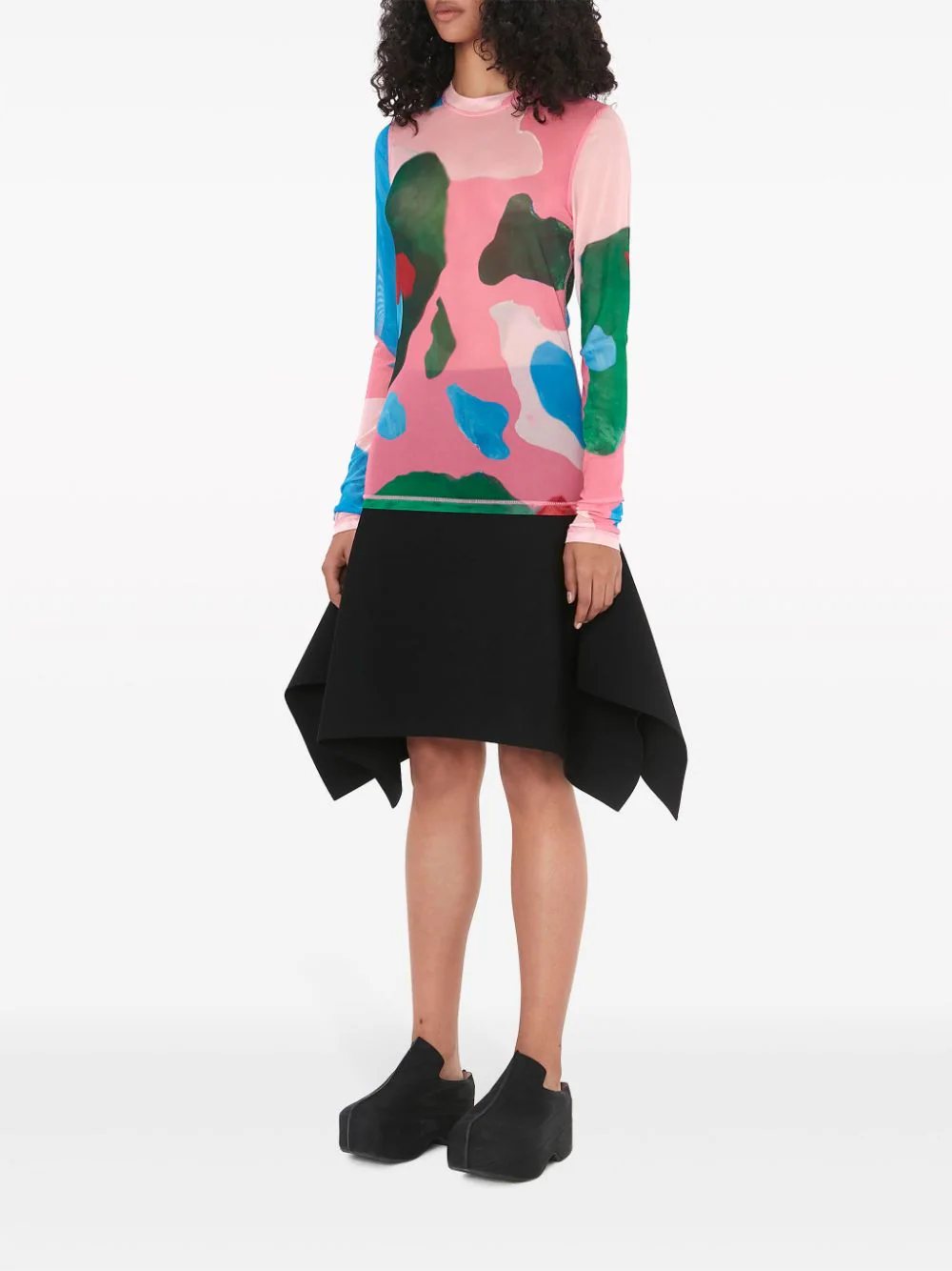 JW-Anderson-Long-Sleeve-Underpinning-Top-Pink-2