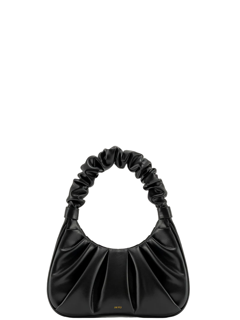 JWPEI_GabbiRuchedHoboHandbag_Black