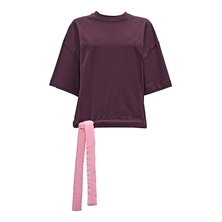 Satin Tie T-Shirt