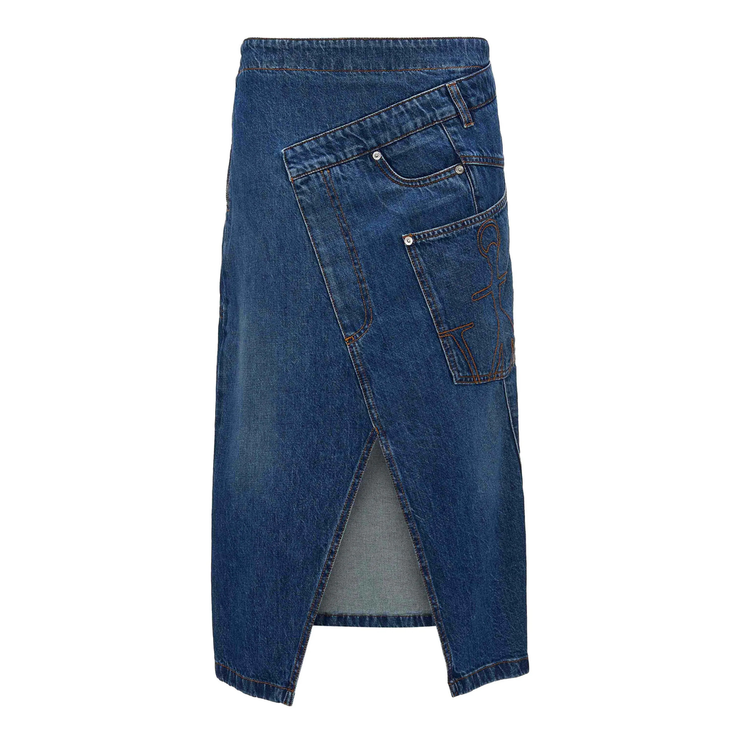 تنورة ميدي ملتوية