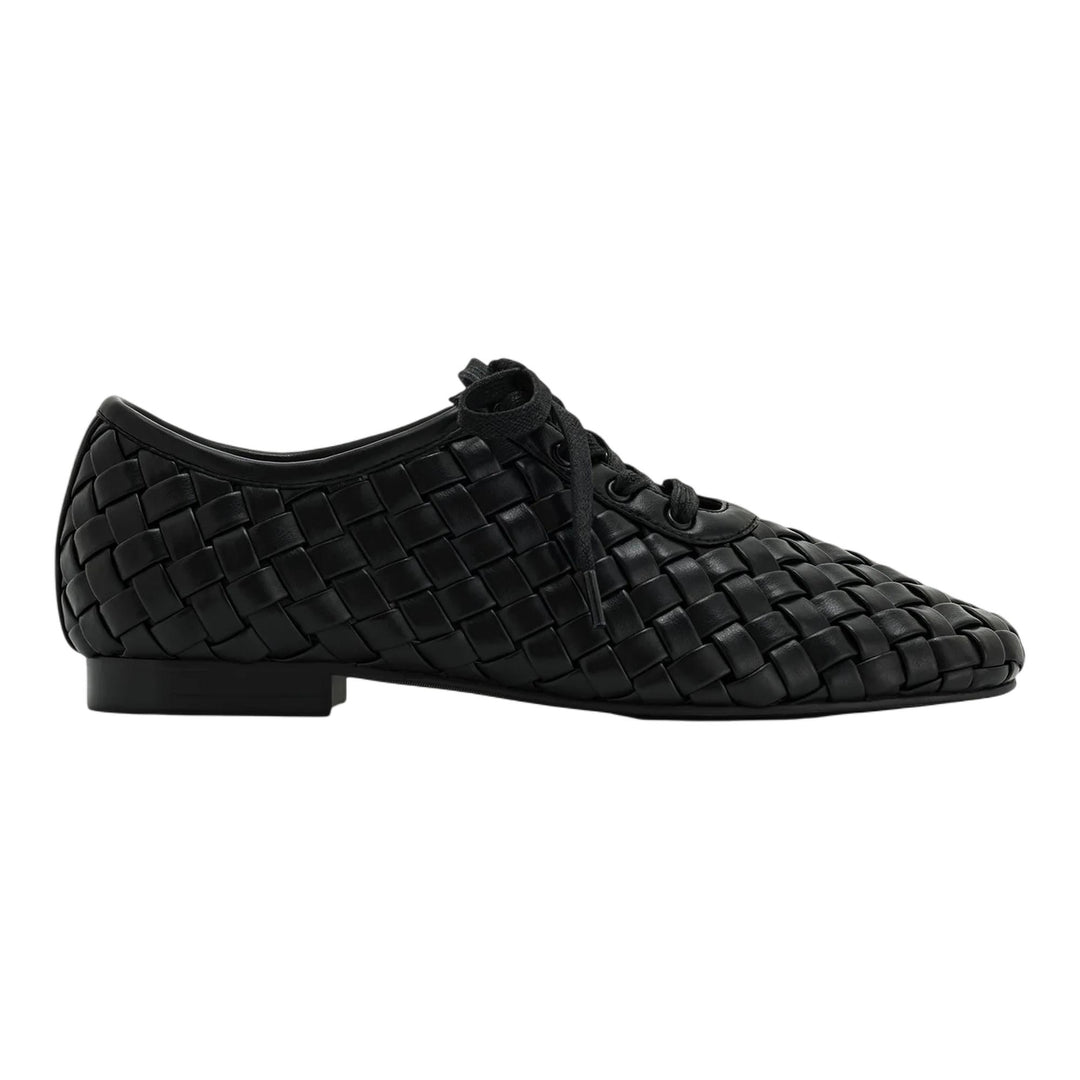 Club21 - JW PEI - Kayla Weave Strap Flat Shoes - FLAT SHOES - Black