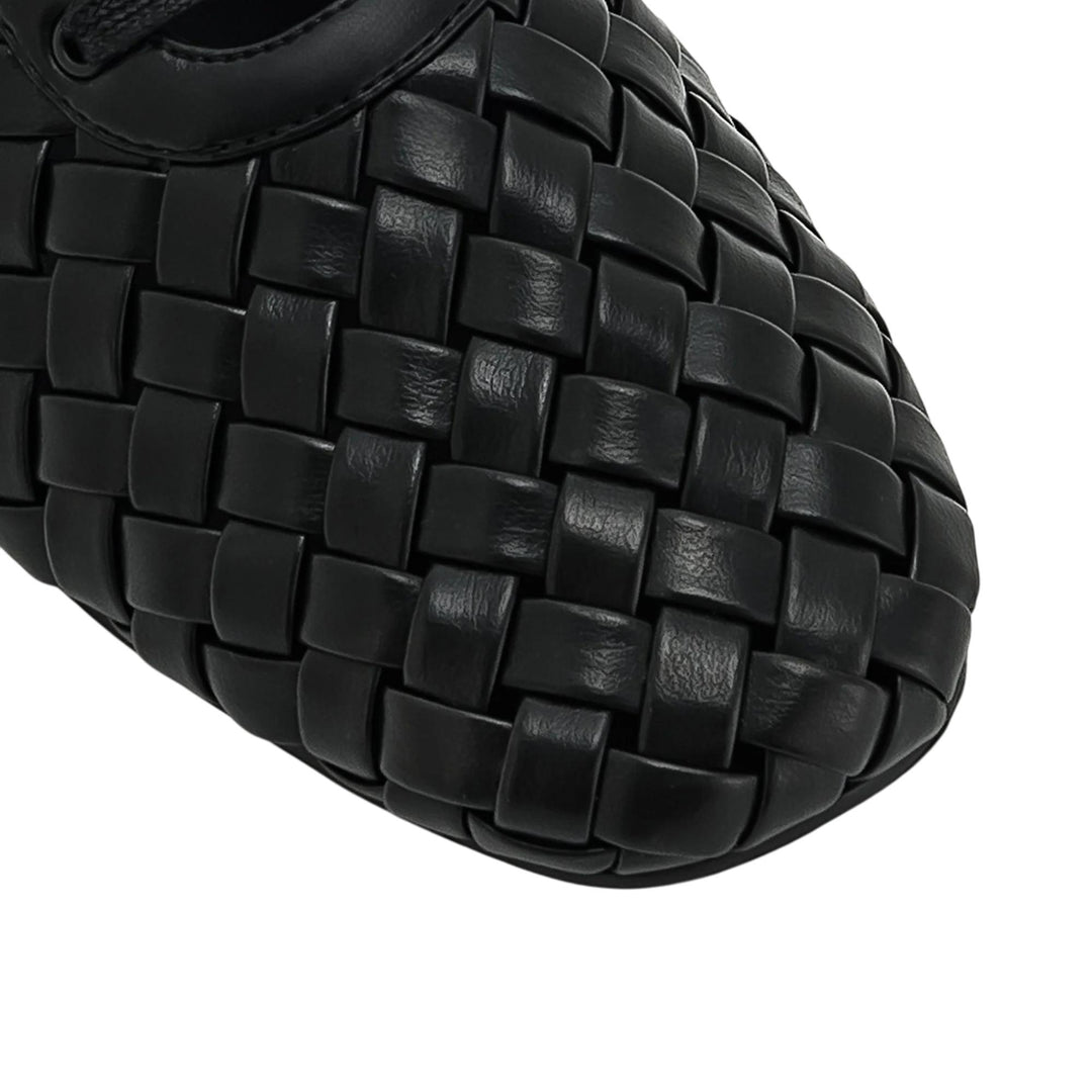 Club21 - JW PEI - Kayla Weave Strap Flat Shoes - FLAT SHOES - Black