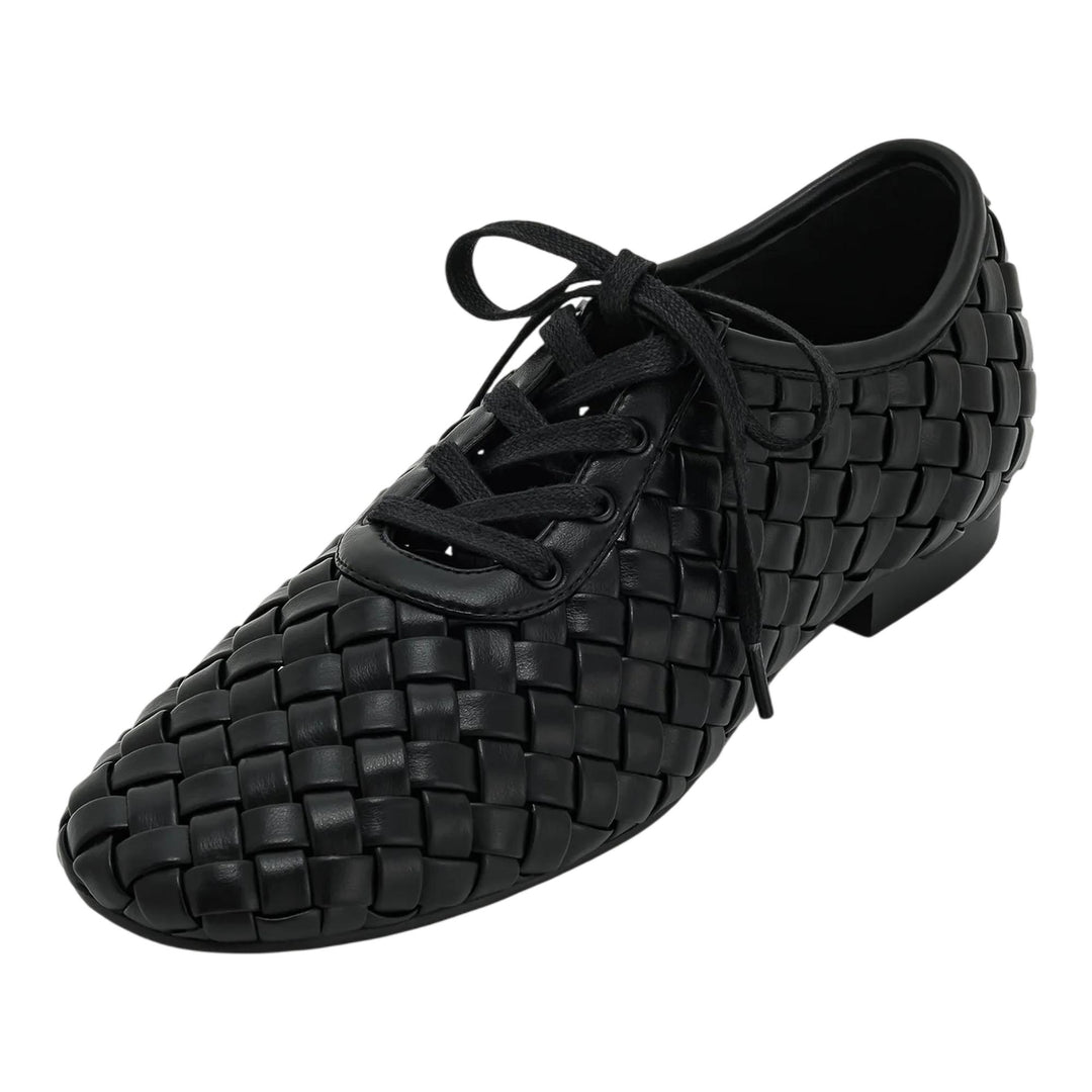 Club21 - JW PEI - Kayla Weave Strap Flat Shoes - FLAT SHOES - Black