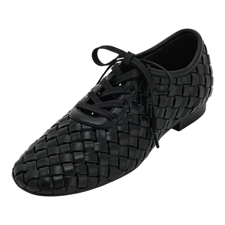 Club21 - JW PEI - Kayla Weave Strap Flat Shoes - FLAT SHOES - Black