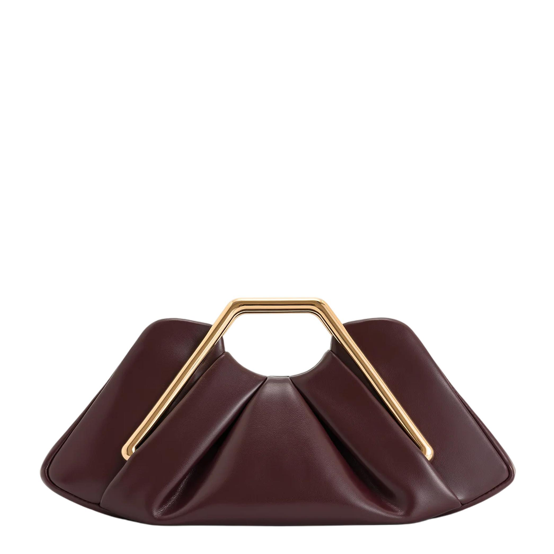 Lila Metal Frame Clutch