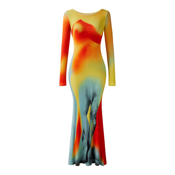 Club21 - JW PEI - Lily Illusion Print Mesh Dress - DRESSES - Multi