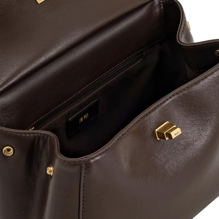 Club21 - JW PEI - Lucia Classic Top Handbag - HANDBAGS - Dark Brown