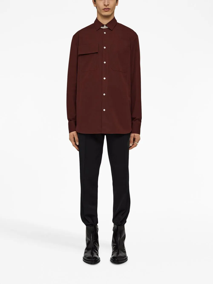 JilSander-Straight-Relaxed-Fit-Pointed-Shirt-Brown-2