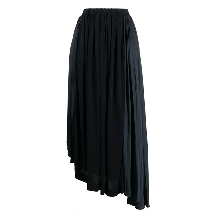 Asymm Crepe Fluid Skirt