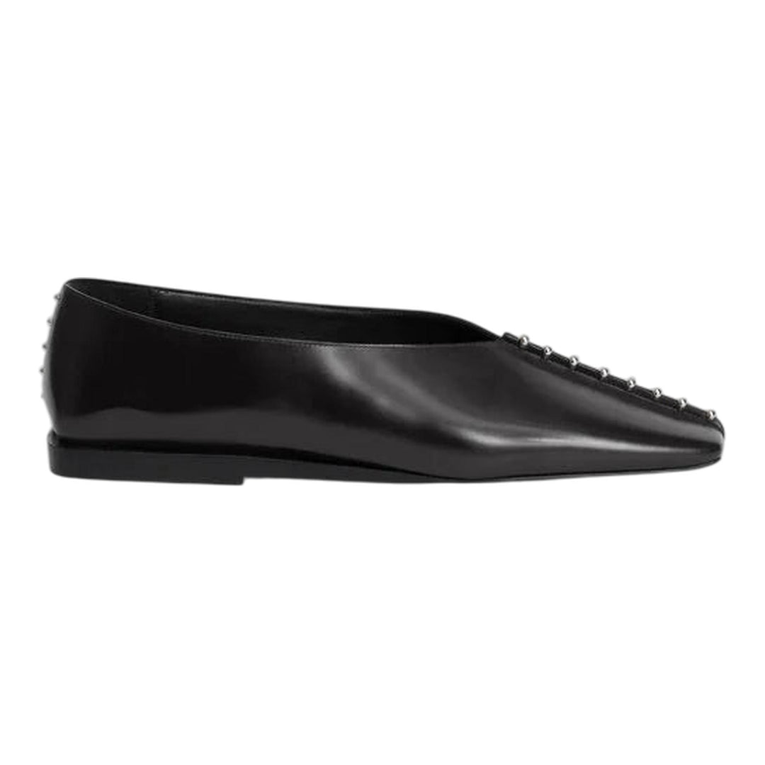 Club21 - Jil Sander - Ballerina Punk Shiny Spazzolato - FLAT SHOES - Black