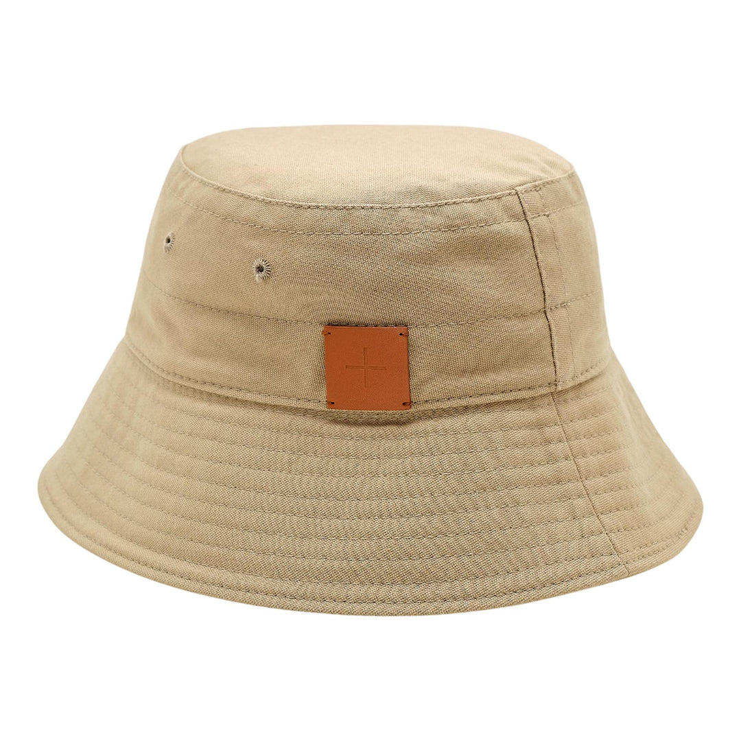 Bucket Hat Leather Patch Logo