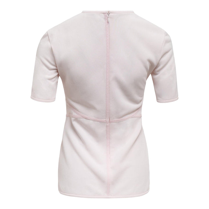 Club21 - Jil Sander - Crepe Fluid Viscose Short Sleeve Crewneck Top - WOVEN TOPS - Pink