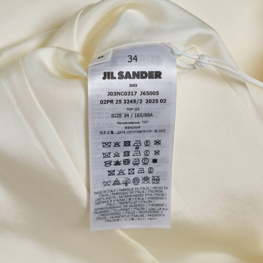 Club21 - Jil Sander - Fluid Silk And Viscose Top - WOVEN TOPS - Beige