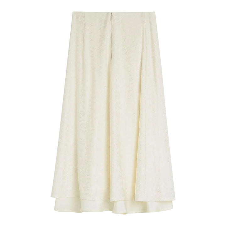 Club21 - Jil Sander - Fluid Viscose Flower Skirt - SKIRTS - Beige