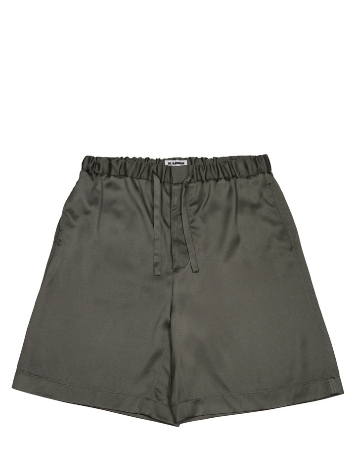 Jil_Sander_Heavy_Viscose_Shorts_Green