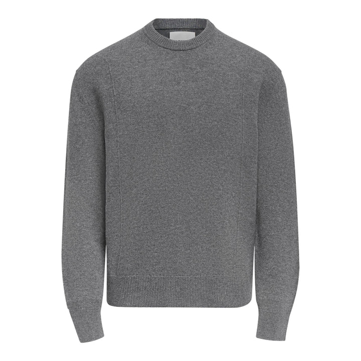 Club21 - Jil Sander - Light Wool Cashmere Long Sleeve Crewneck Sweater - KNIT TOPS - Charcoal