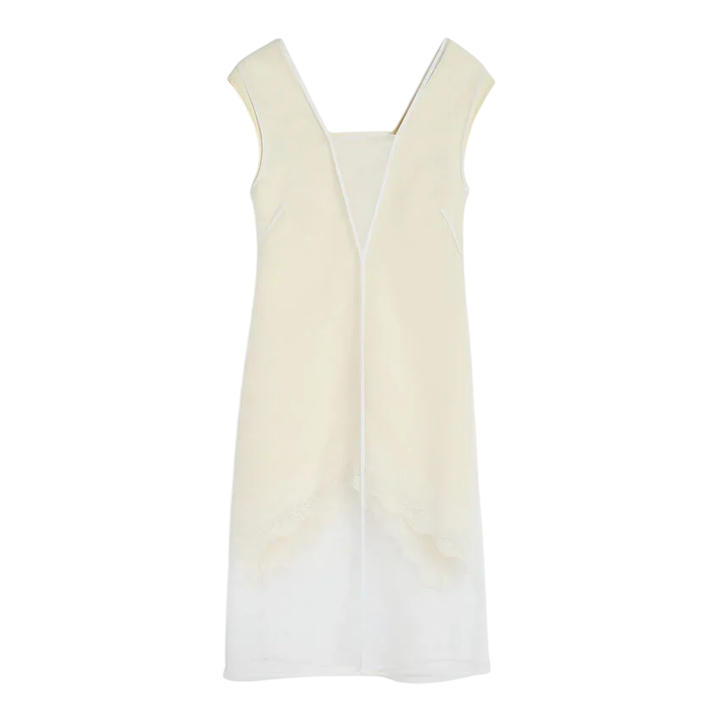 Organza V-Neck Dress