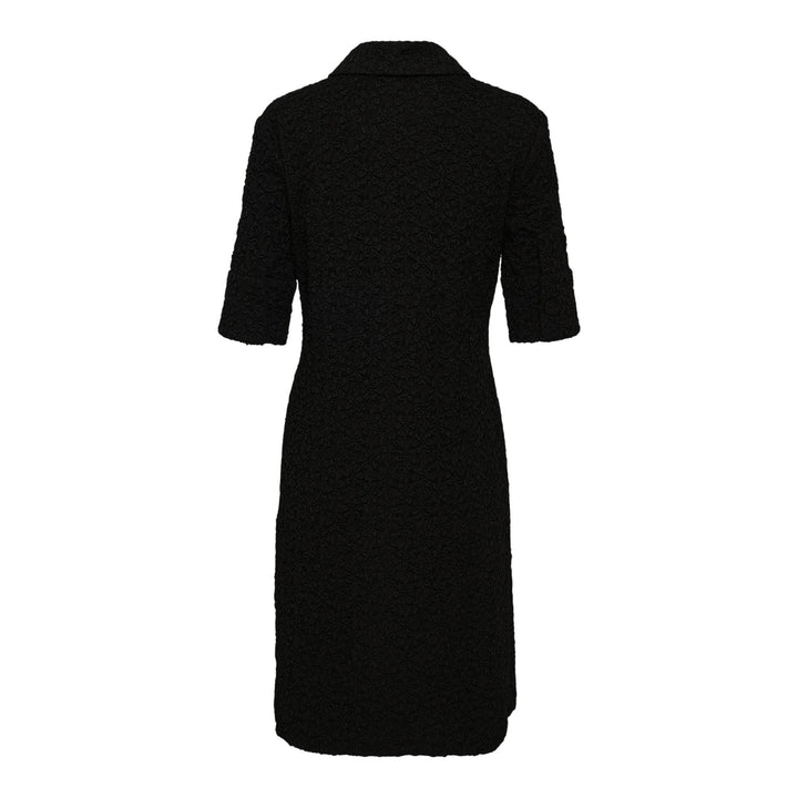 Club21 - Jil Sander - Short Shirt Dress Flower Viscose - WOVEN DRESSES - Black