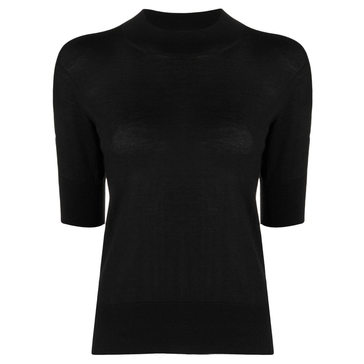 Jil_Sander_Short_Sleeve_Sweater_Black