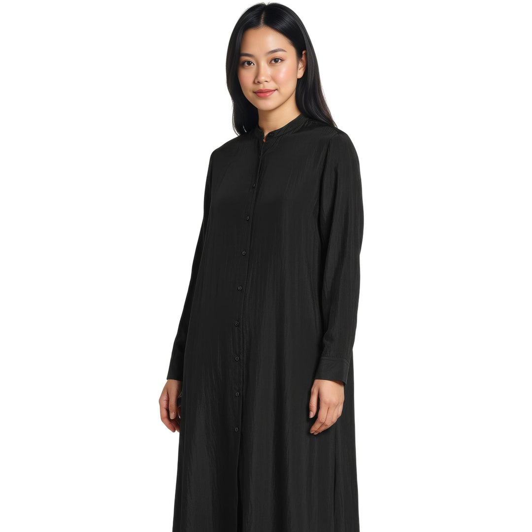 Club21 - Jil Sander - Silk And Nylon Dress - WOVEN DRESSES - Black