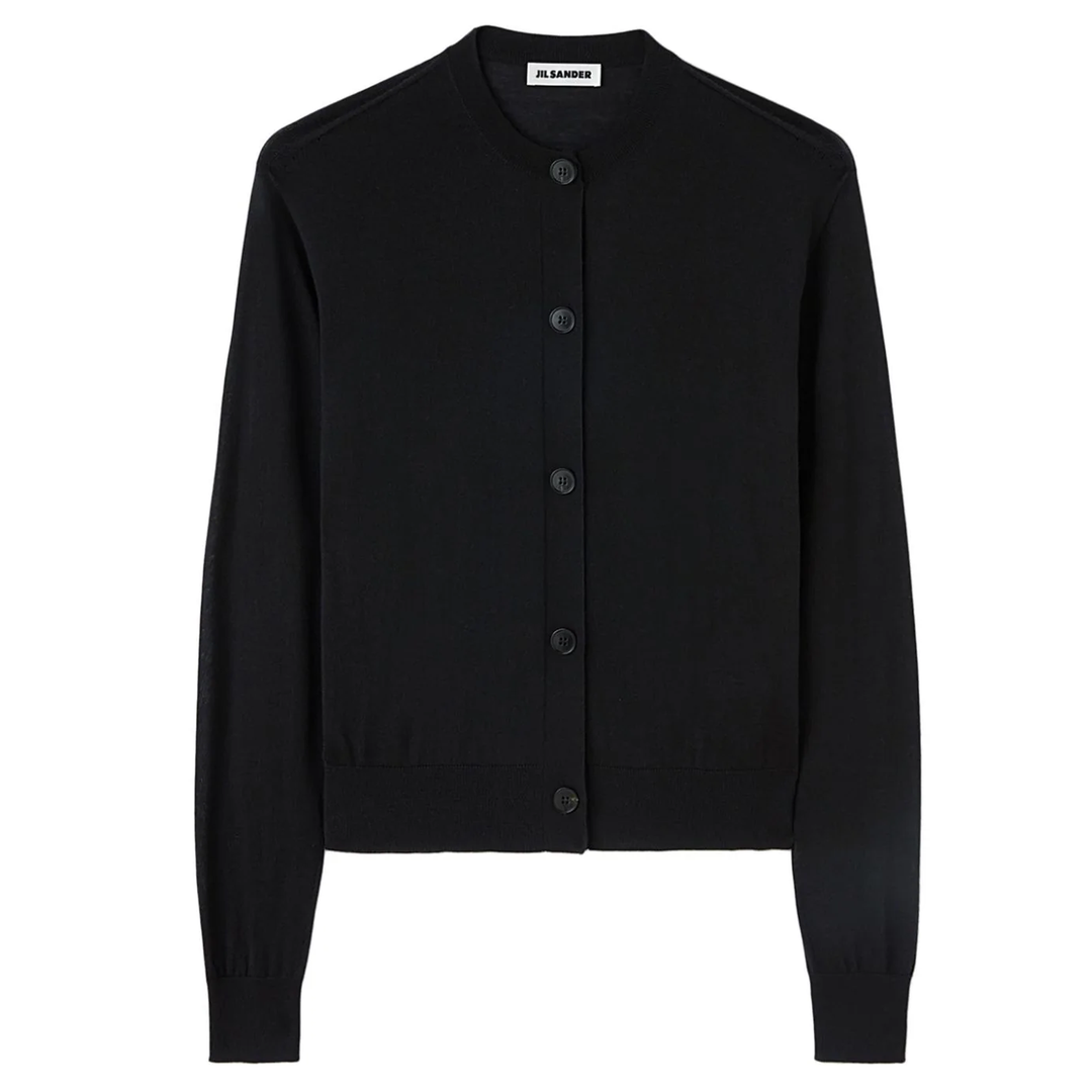 Jil_Sander_Superfine_Merino_Silk_Cardigan_Black