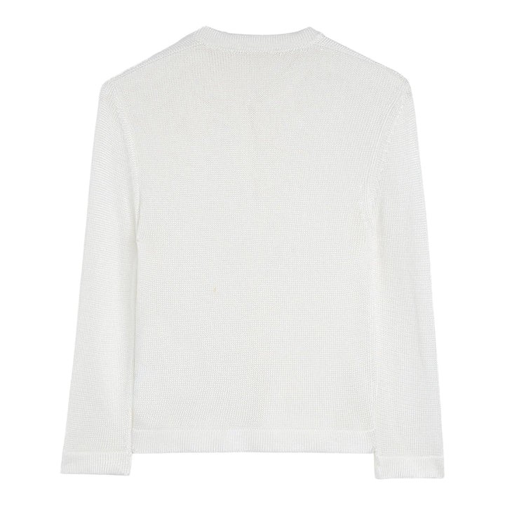 Club21 - Jil Sander - Viscose Knit Embroidered Cardigan - CARDIGANS - White