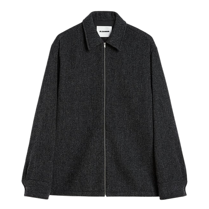 Wool Chevron Overshirt