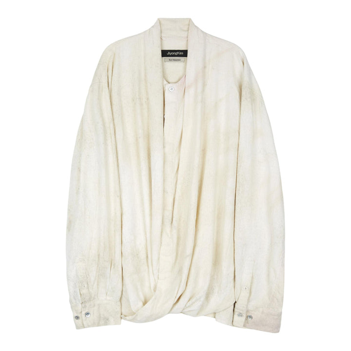 Club21 - JiyongKim - Bio Draped Shirt - SHIRTS - Off-White